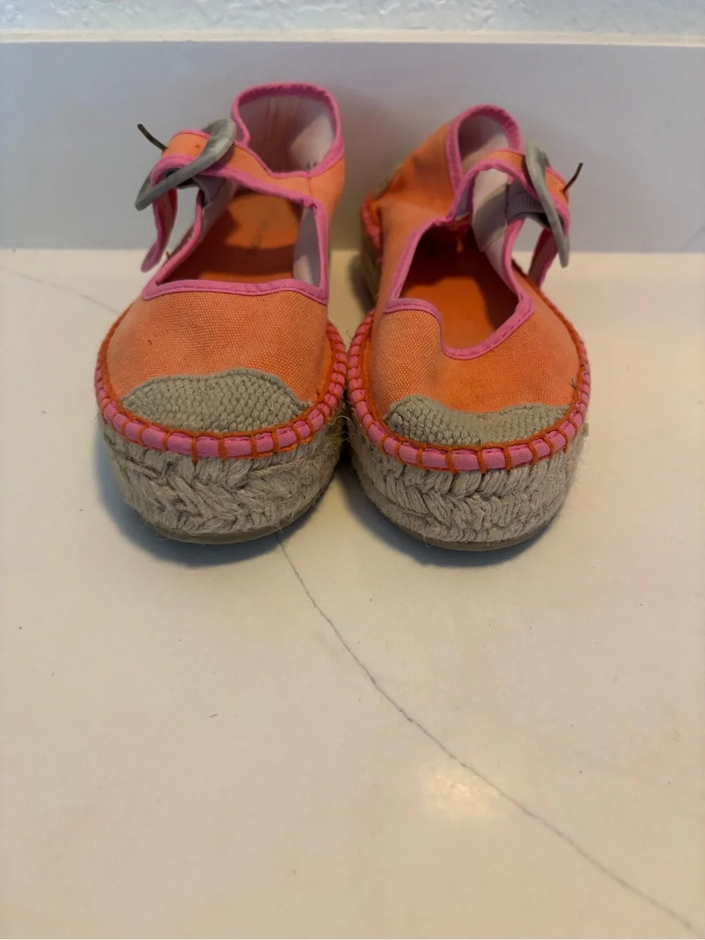 Free People Surfside Mary Jane Espadrille Orange Crush